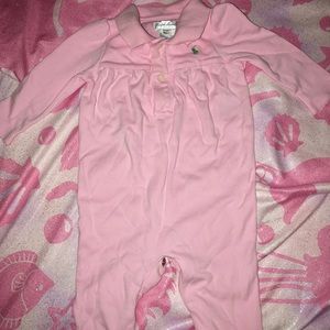 Ralph Lauren Polo Long-Sleeved Onesie- Size 6 mos